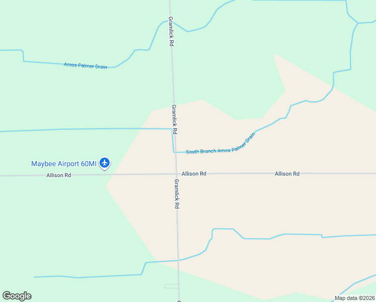 map of restaurants, bars, coffee shops, grocery stores, and more near 11706 Gramlick Road in Maybee