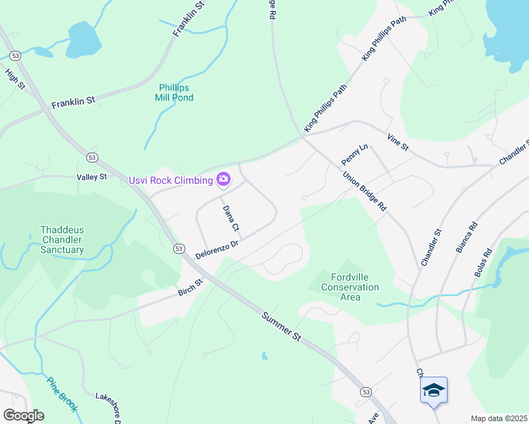 map of restaurants, bars, coffee shops, grocery stores, and more near 138 Delorenzo Drive in Duxbury