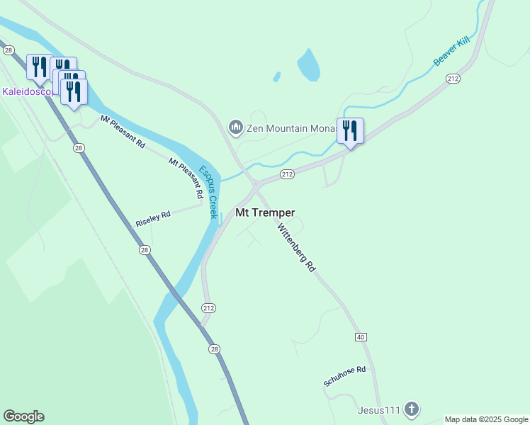 map of restaurants, bars, coffee shops, grocery stores, and more near in Mount Tremper