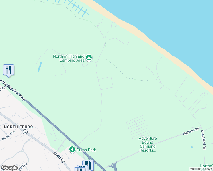 map of restaurants, bars, coffee shops, grocery stores, and more near 4 Meadow Terrace in Provincetown