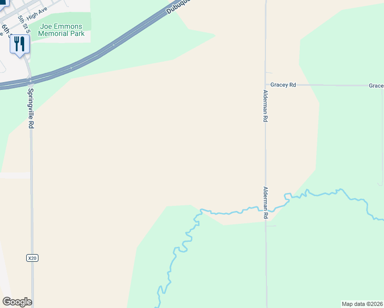 map of restaurants, bars, coffee shops, grocery stores, and more near in Springville