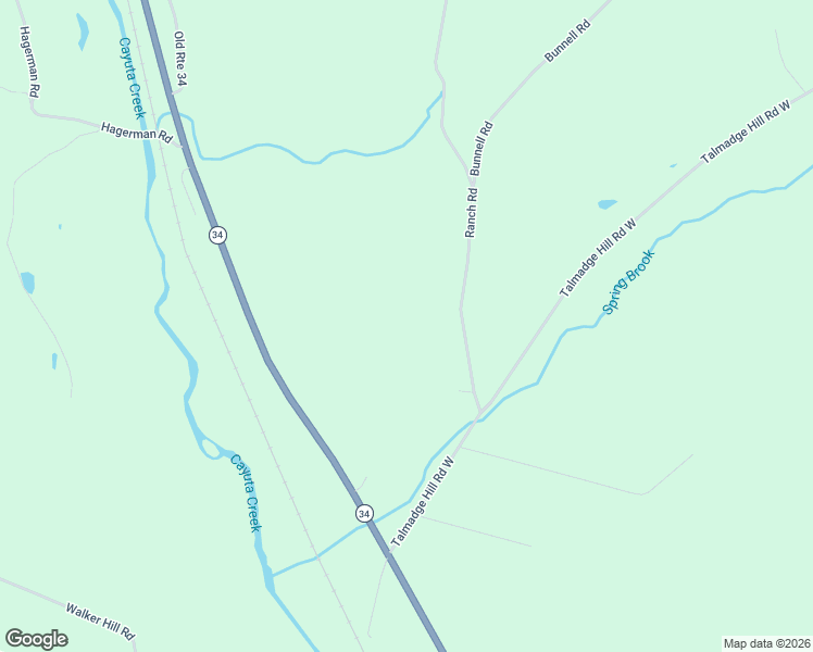 map of restaurants, bars, coffee shops, grocery stores, and more near 53 Ranch Road in Waverly