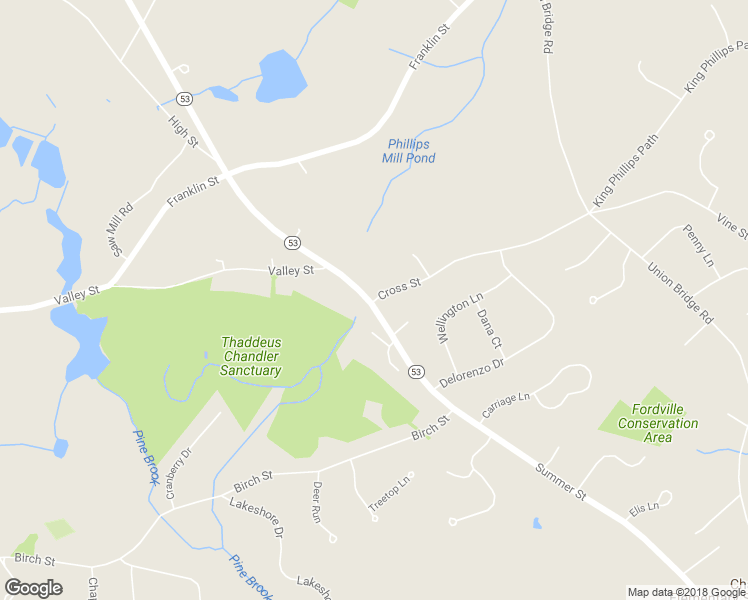 map of restaurants, bars, coffee shops, grocery stores, and more near 591 Summer Street in Duxbury