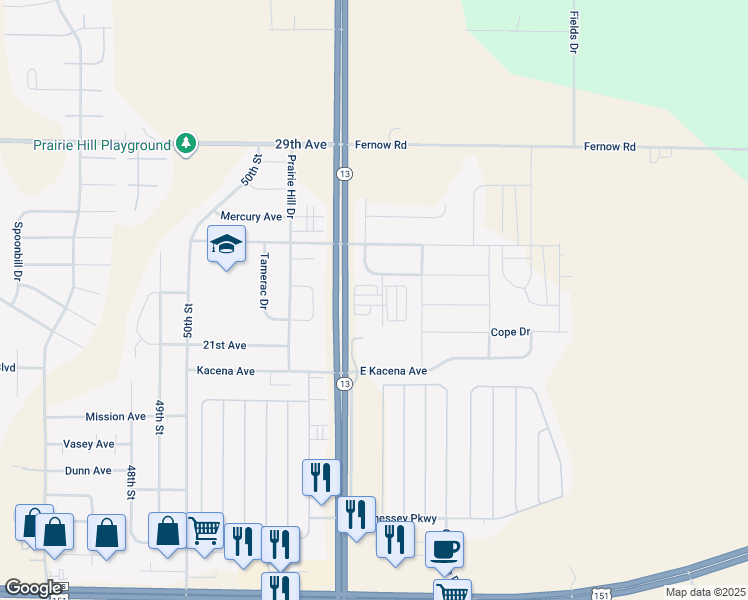 map of restaurants, bars, coffee shops, grocery stores, and more near 2274 Bison Street in Marion