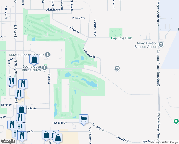 map of restaurants, bars, coffee shops, grocery stores, and more near 1125 Hancock Dr in Boone