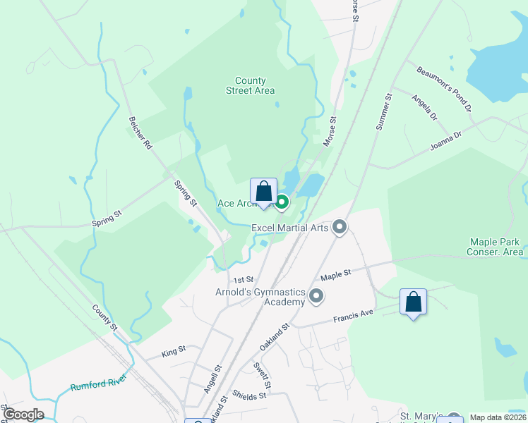map of restaurants, bars, coffee shops, grocery stores, and more near 131 Morse St in Foxboro