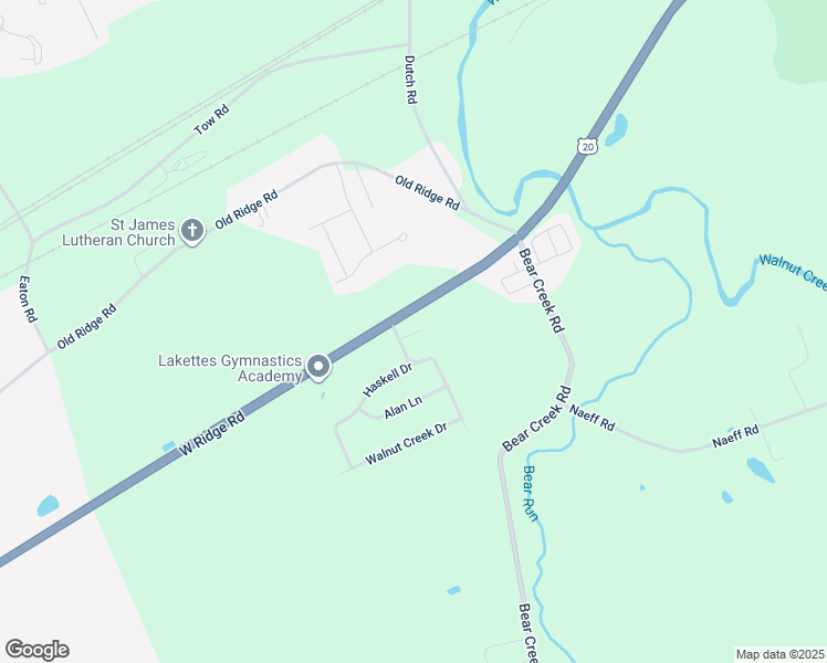 map of restaurants, bars, coffee shops, grocery stores, and more near 6711 W Ridge Rd in Fairview