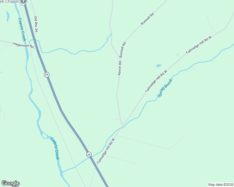 map of restaurants, bars, coffee shops, grocery stores, and more near 53 Ranch Road in Waverly