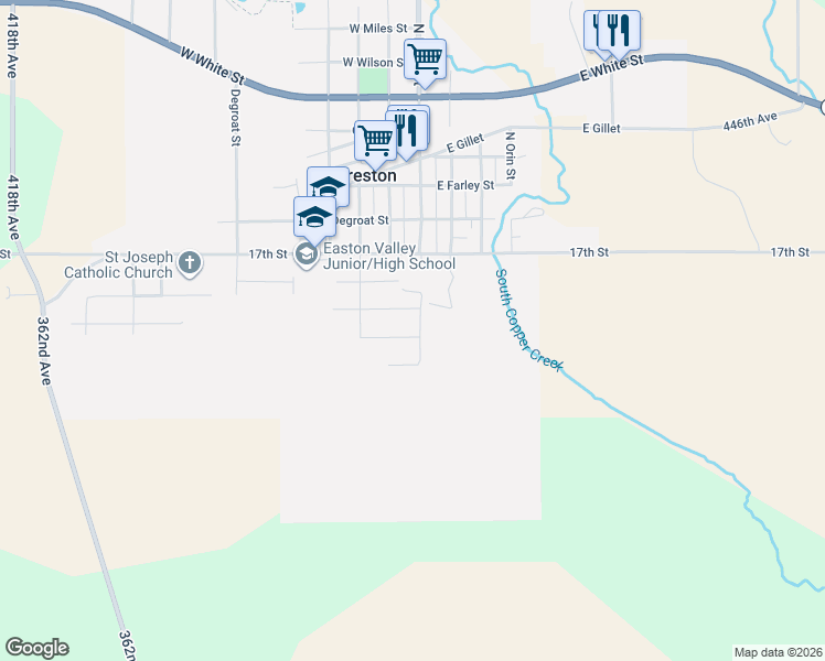 map of restaurants, bars, coffee shops, grocery stores, and more near 2-198 West Henri Street in Preston
