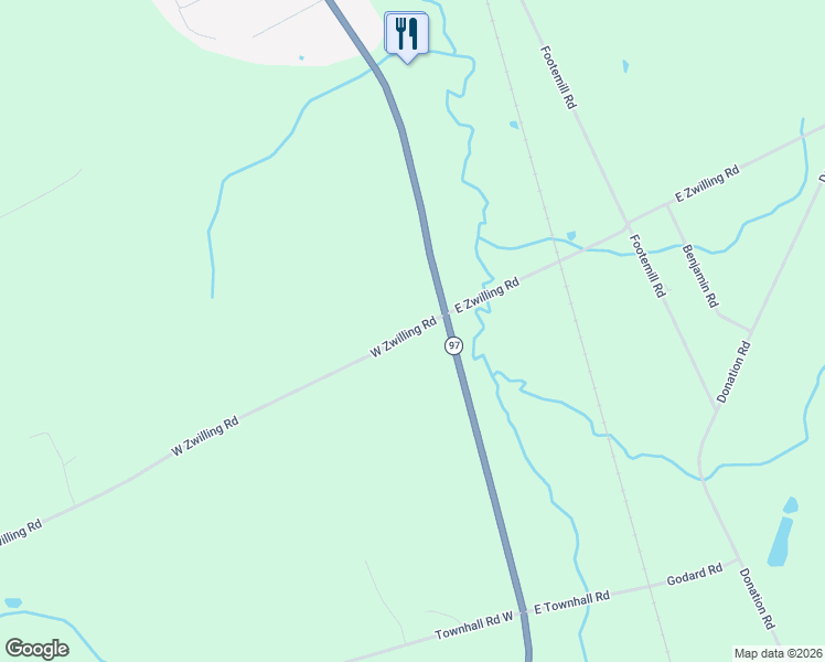 map of restaurants, bars, coffee shops, grocery stores, and more near 132 West Zwilling Road in Erie