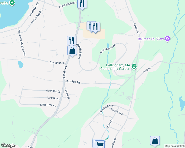 map of restaurants, bars, coffee shops, grocery stores, and more near 10 Oxford Court in Bellingham