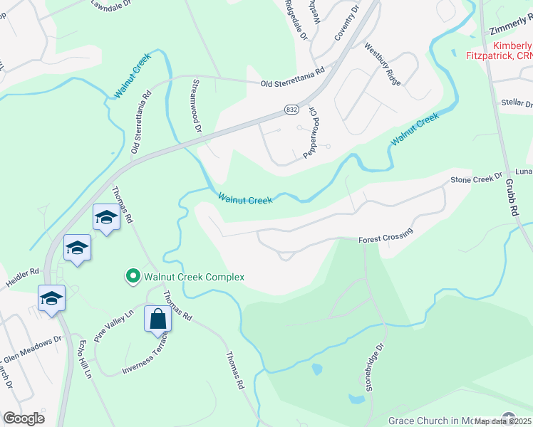 map of restaurants, bars, coffee shops, grocery stores, and more near 4416 Stone Creek Drive in Erie