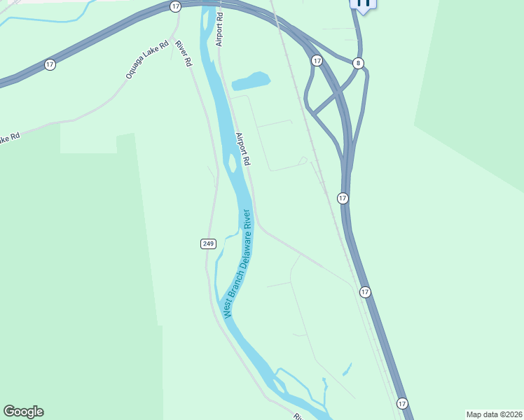map of restaurants, bars, coffee shops, grocery stores, and more near 1234 Airport Rd in Deposit