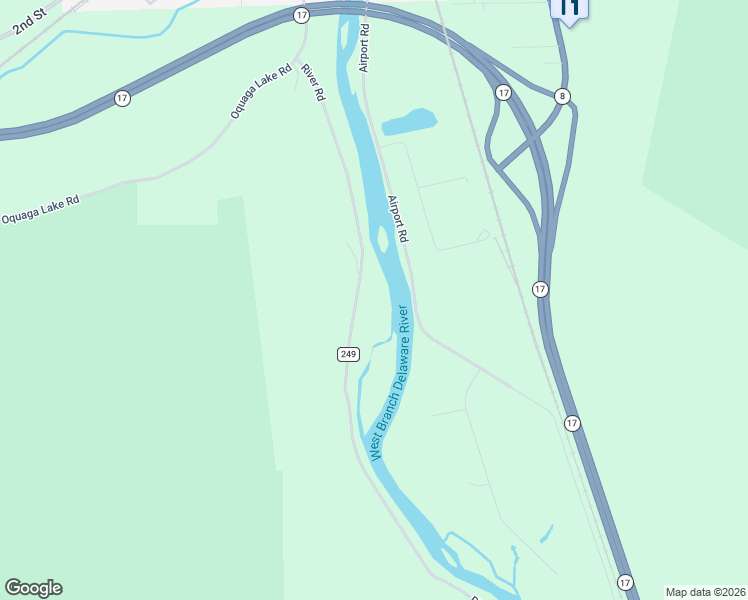 map of restaurants, bars, coffee shops, grocery stores, and more near 810 River Road in Deposit