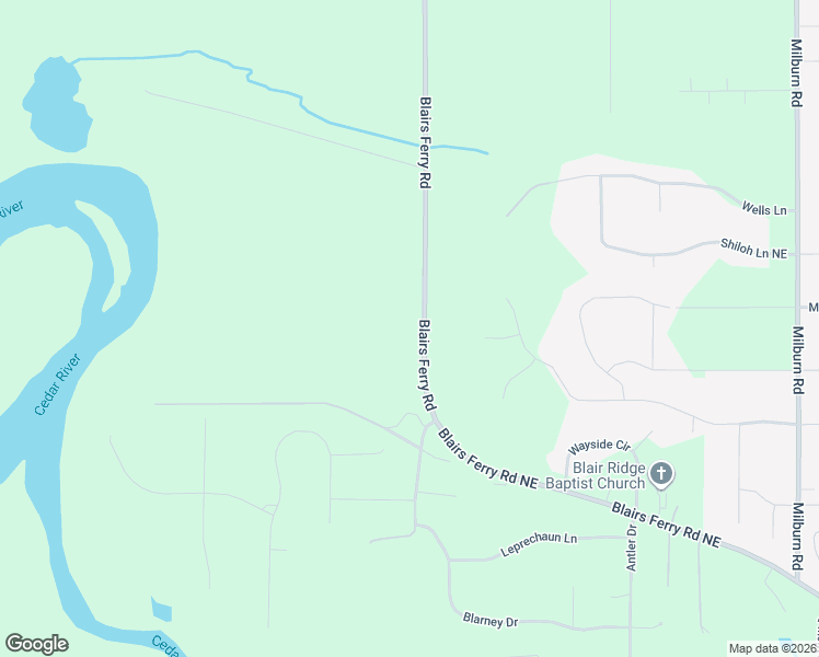 map of restaurants, bars, coffee shops, grocery stores, and more near 5801 Blairs Ferry Road in Cedar Rapids