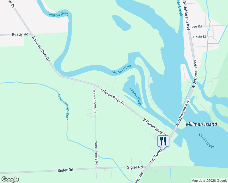 map of restaurants, bars, coffee shops, grocery stores, and more near 29 Albert Street in Charter Township of Berlin