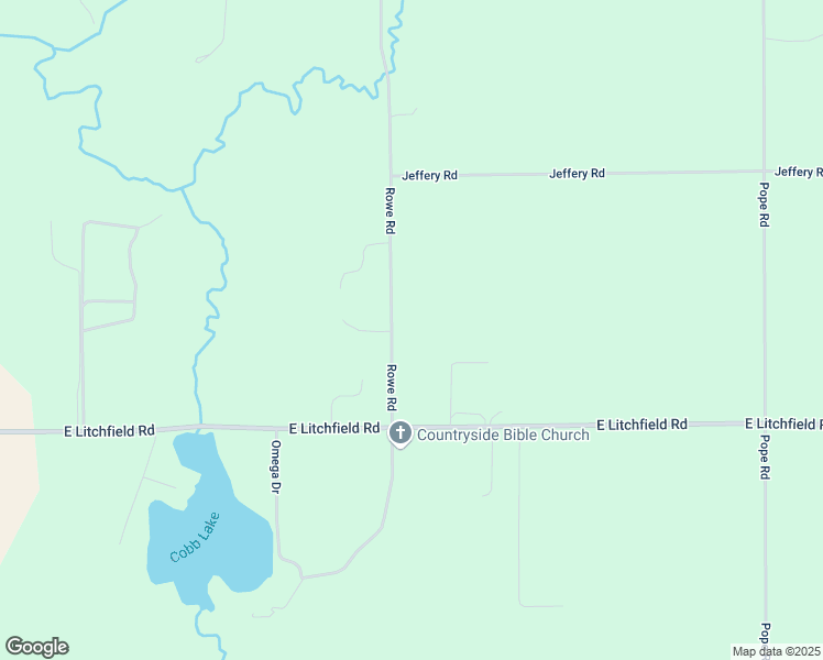 map of restaurants, bars, coffee shops, grocery stores, and more near 10179 Rowe Road in Jonesville