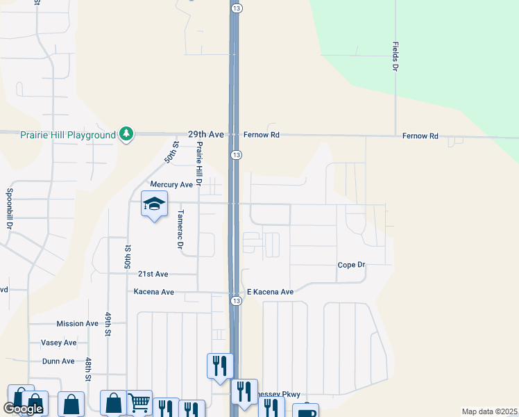 map of restaurants, bars, coffee shops, grocery stores, and more near 5895 Prairie Ridge Avenue in Marion