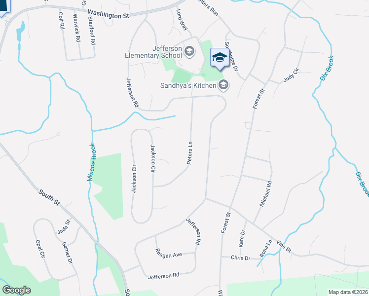 map of restaurants, bars, coffee shops, grocery stores, and more near 11 Peters Lane in Franklin
