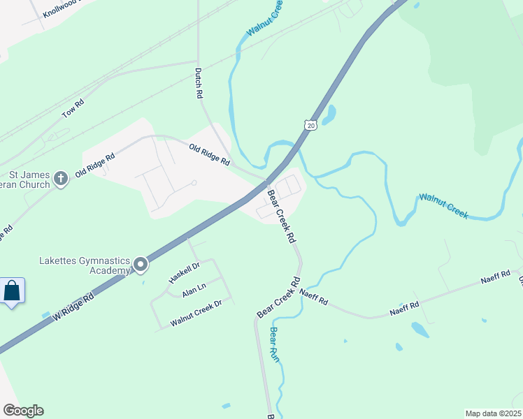 map of restaurants, bars, coffee shops, grocery stores, and more near 6621 W Ridge Rd in Fairview