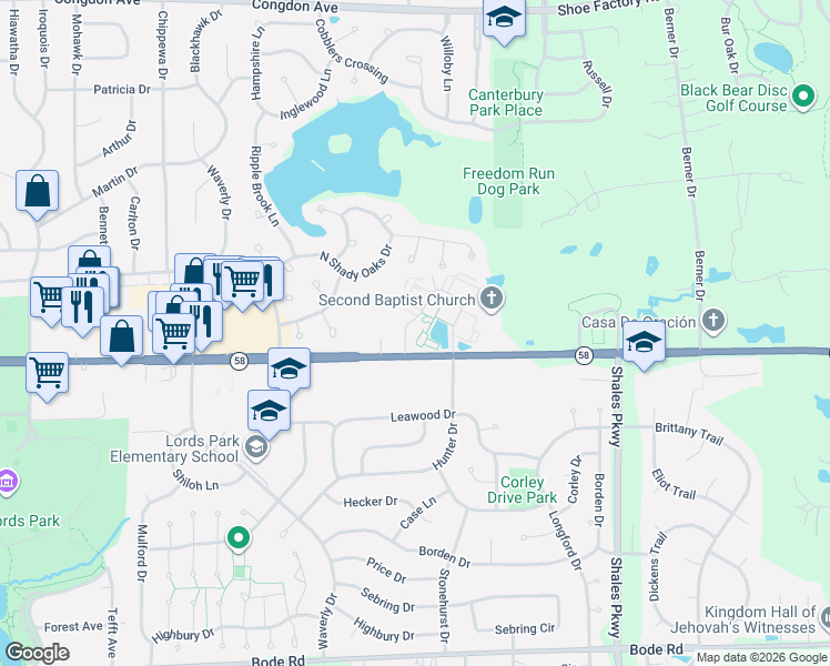 map of restaurants, bars, coffee shops, grocery stores, and more near 1195c Summit Street in Elgin