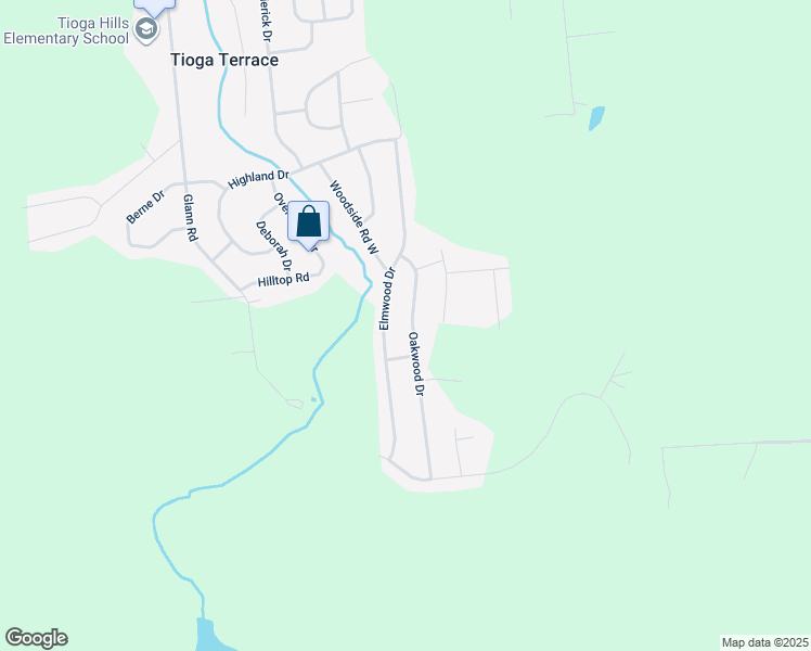 map of restaurants, bars, coffee shops, grocery stores, and more near 10 Oakwood Drive in Apalachin