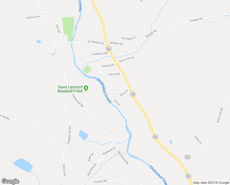 map of restaurants, bars, coffee shops, grocery stores, and more near 117 Sandy Drive in Vestal