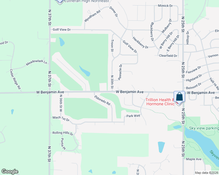 map of restaurants, bars, coffee shops, grocery stores, and more near 1307 North 30th Street in Norfolk