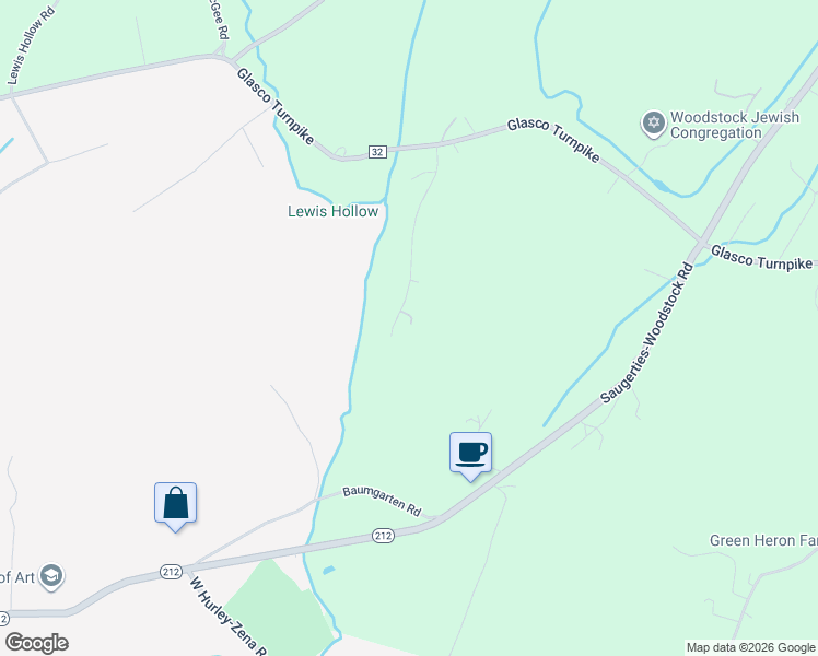 map of restaurants, bars, coffee shops, grocery stores, and more near 59 Raybrook Drive in Woodstock