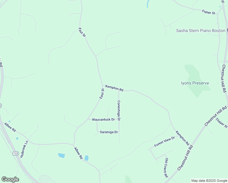 map of restaurants, bars, coffee shops, grocery stores, and more near 25 Kempton Road in Uxbridge