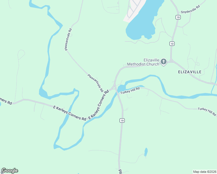 map of restaurants, bars, coffee shops, grocery stores, and more near 637 East Kerley Corners Road in Elizaville