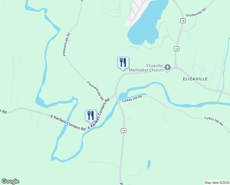 map of restaurants, bars, coffee shops, grocery stores, and more near 559 County Route 2 in Columbia County