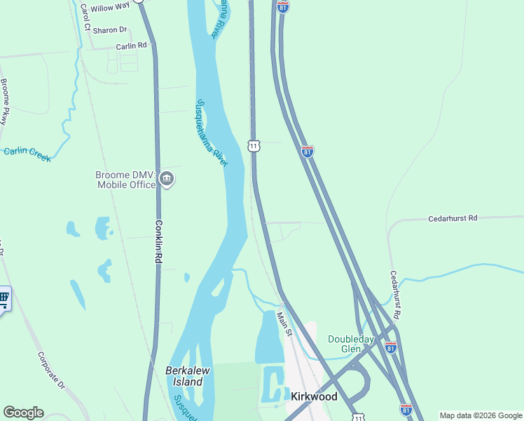 map of restaurants, bars, coffee shops, grocery stores, and more near 1579 Kirkwood Avenue in Kirkwood