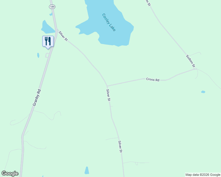 map of restaurants, bars, coffee shops, grocery stores, and more near 181-215 Silver St in Granville