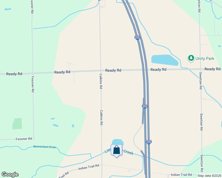 map of restaurants, bars, coffee shops, grocery stores, and more near 11848 Calkins Road in Carleton
