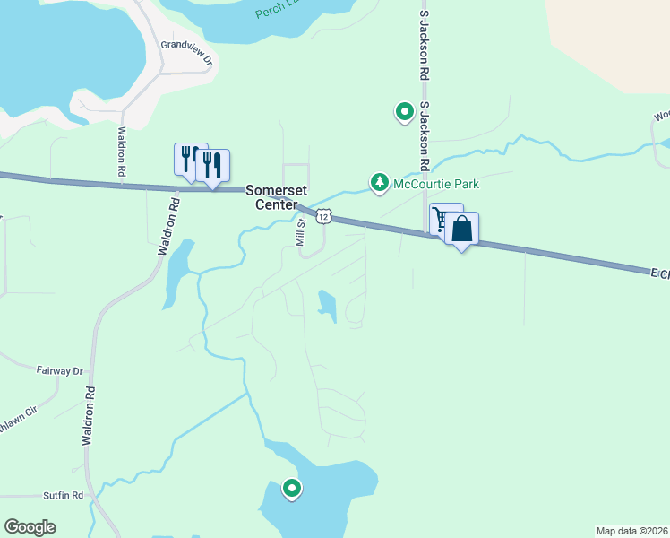 map of restaurants, bars, coffee shops, grocery stores, and more near 12640 Winchester Drive in Somerset Center