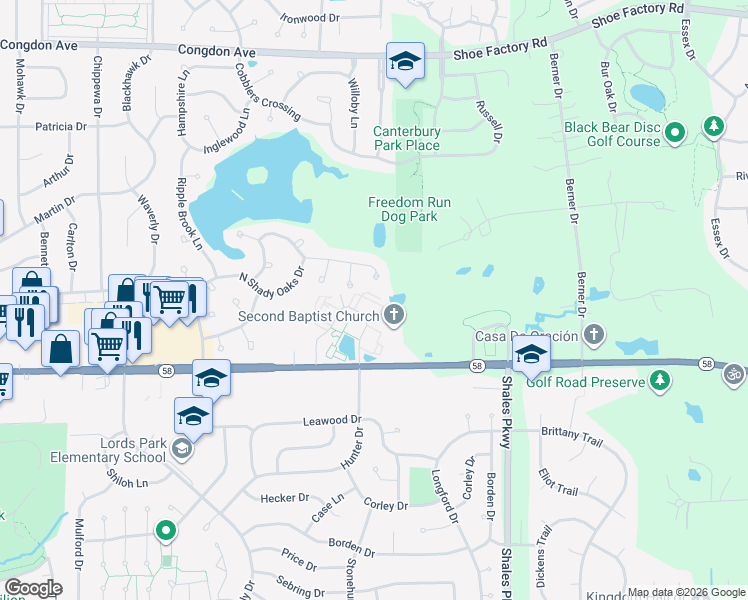 map of restaurants, bars, coffee shops, grocery stores, and more near 1280 Summit Street in Elgin