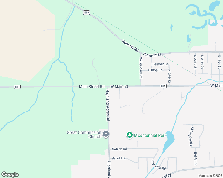 map of restaurants, bars, coffee shops, grocery stores, and more near 104 Highland Acres Rd in Marshalltown