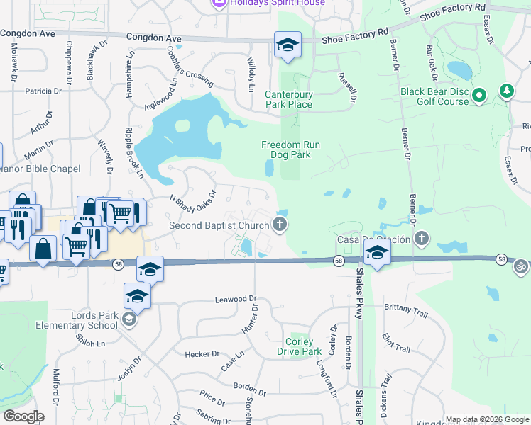 map of restaurants, bars, coffee shops, grocery stores, and more near 1236 Coldspring Road in Elgin