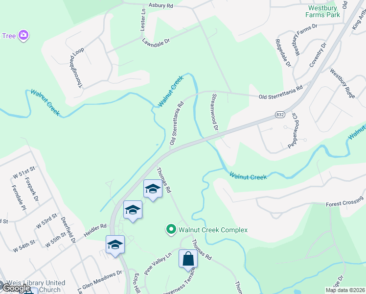 map of restaurants, bars, coffee shops, grocery stores, and more near 5581 Old Sterrettania Rd in Erie