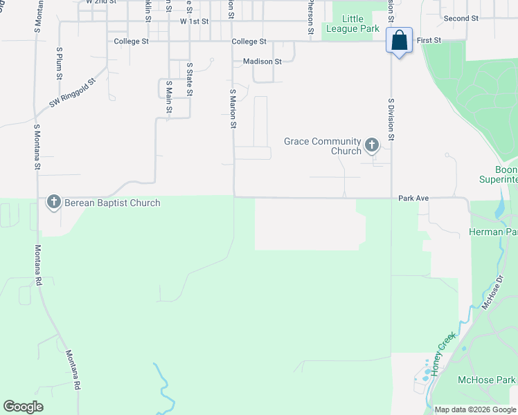 map of restaurants, bars, coffee shops, grocery stores, and more near 677 W Park Ave in Boone
