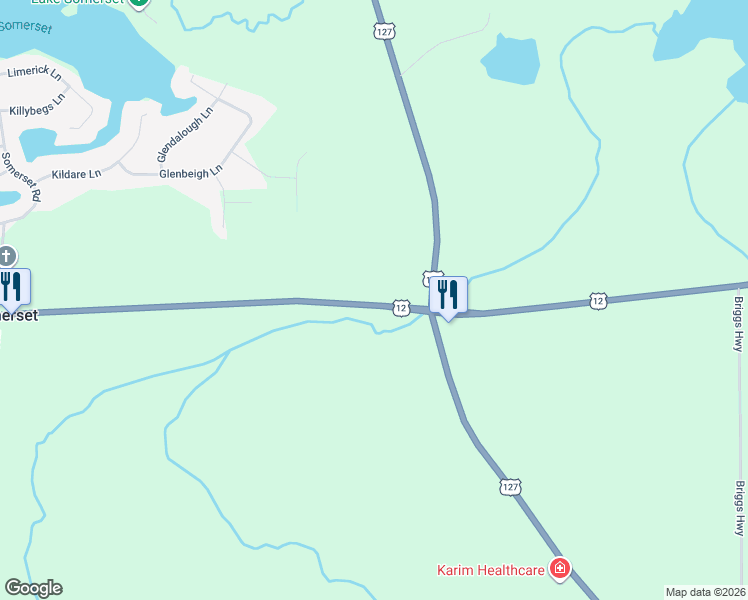 map of restaurants, bars, coffee shops, grocery stores, and more near 18878 U.S. 12 in Cement City