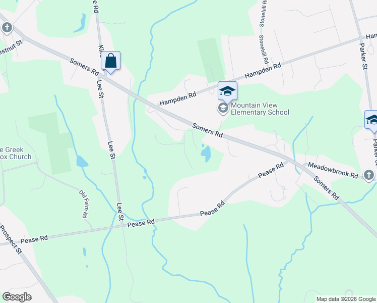 map of restaurants, bars, coffee shops, grocery stores, and more near 8 Happy Acres Lane in East Longmeadow