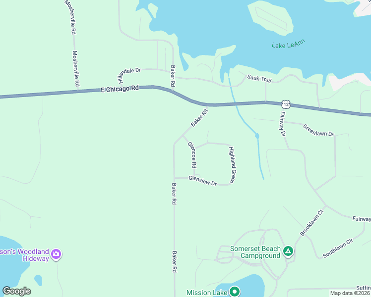 map of restaurants, bars, coffee shops, grocery stores, and more near 10376 Glencoe Road in Jerome