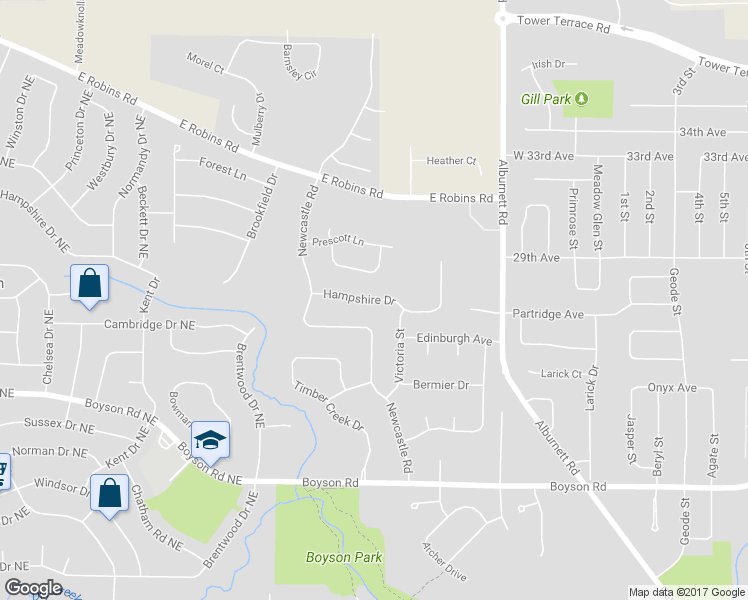 map of restaurants, bars, coffee shops, grocery stores, and more near 965 Hampshire Drive in Marion