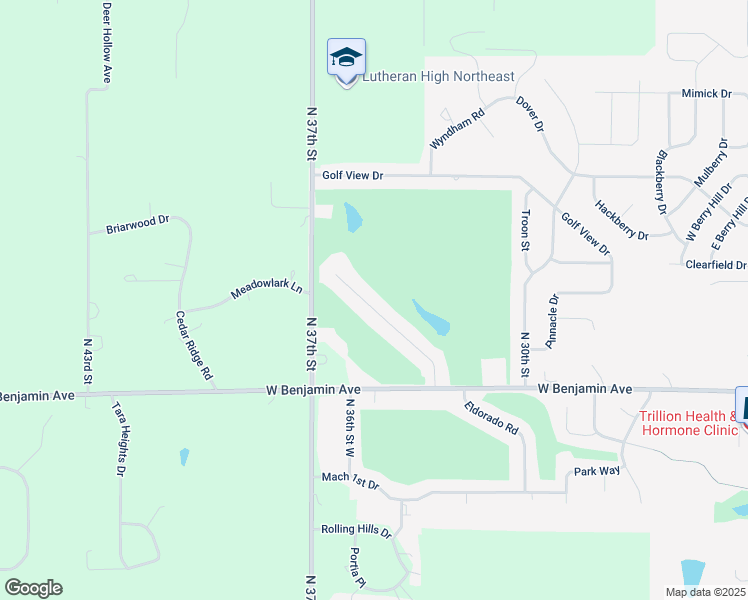 map of restaurants, bars, coffee shops, grocery stores, and more near 1301-1899 Eldorado Road in Norfolk