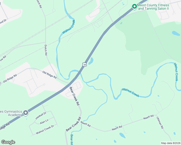 map of restaurants, bars, coffee shops, grocery stores, and more near 6575 West Ridge Road in Erie