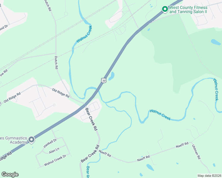 map of restaurants, bars, coffee shops, grocery stores, and more near 6575 West Ridge Road in Erie