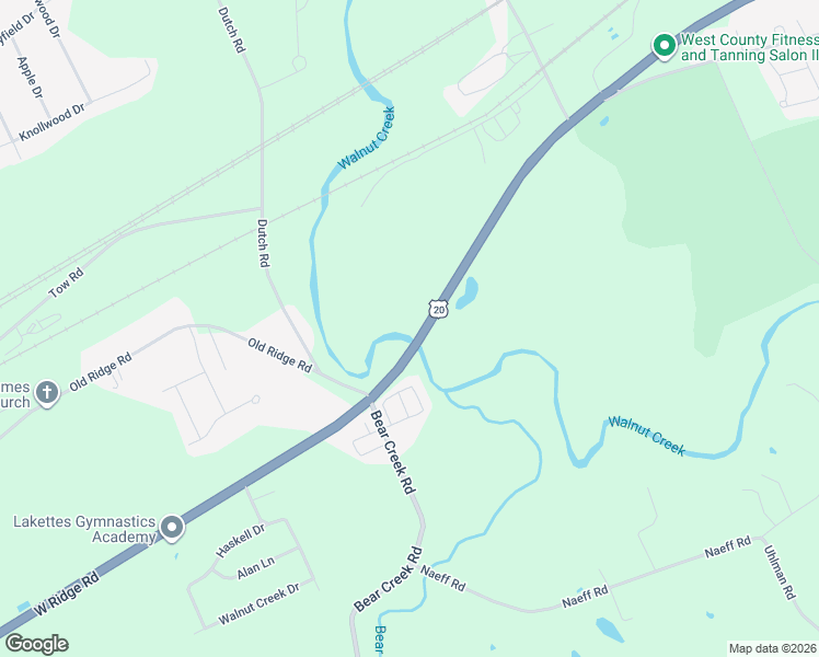 map of restaurants, bars, coffee shops, grocery stores, and more near 6570 West Ridge Road in Erie