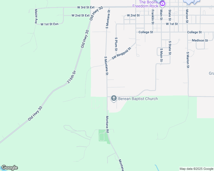 map of restaurants, bars, coffee shops, grocery stores, and more near 624 South Montana Street in Boone